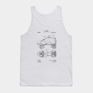 Roller Skate Patent Tank Top